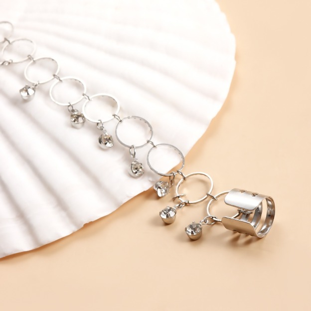 Vintage Nose to Ear Chain – Crystal Tassel Dangle Jewelry for Weddings & Parties-WeLovePlugs