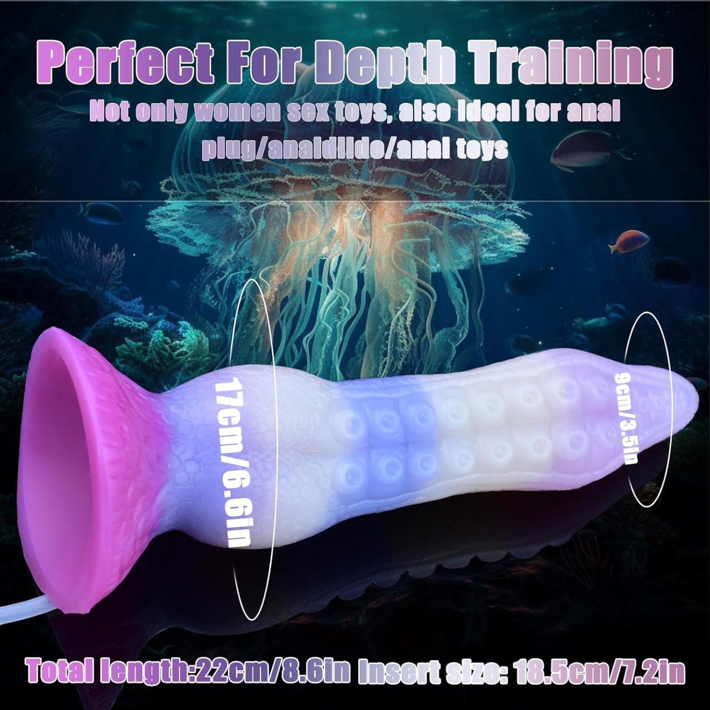 Octopus Tentacle Squirting Dildo with Suction Cup