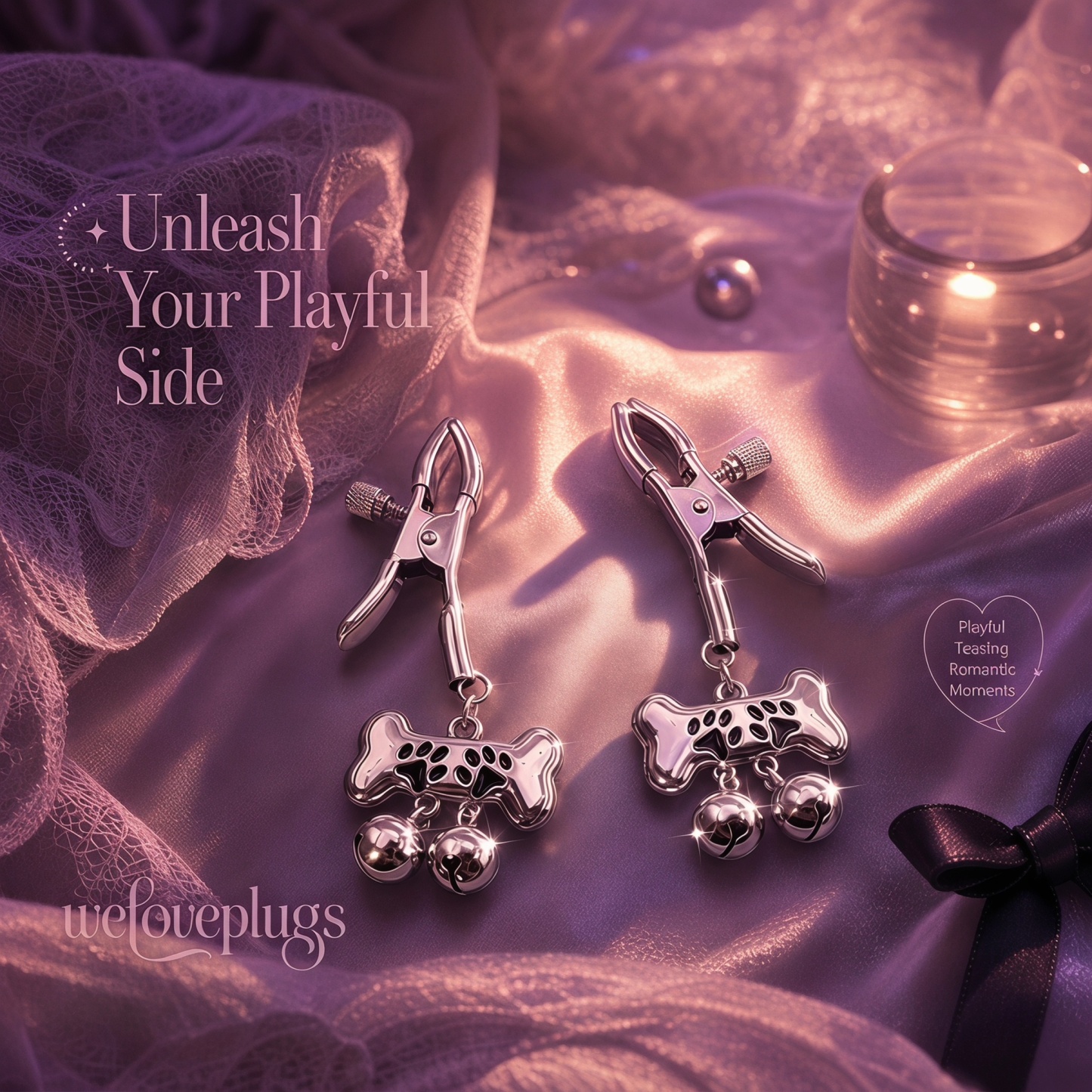 Dog Paw Bell Nipple Clamps - image 4
