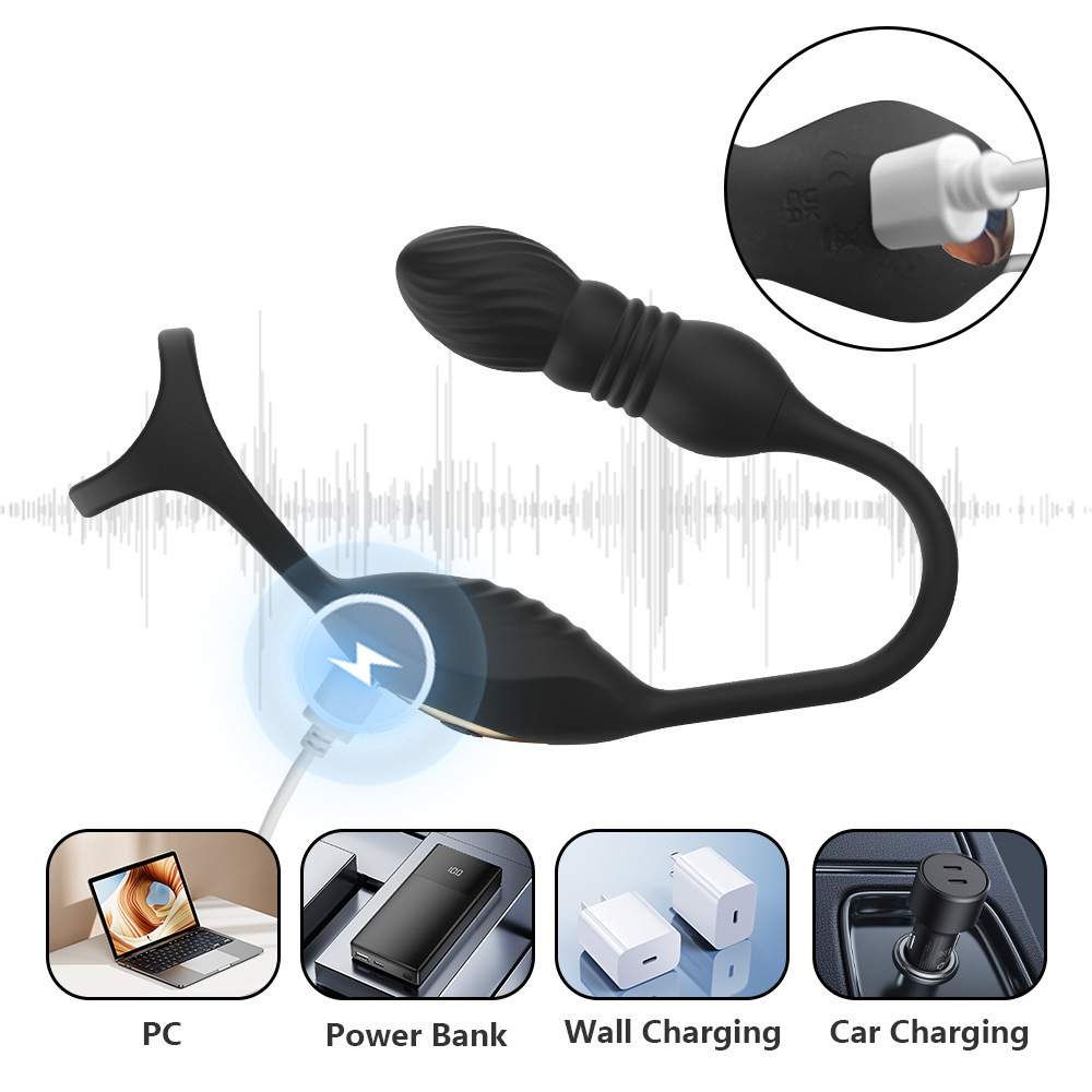 Auto-Sizing App Control Prostate Massager Butt Plug with 10 Vibration Modes