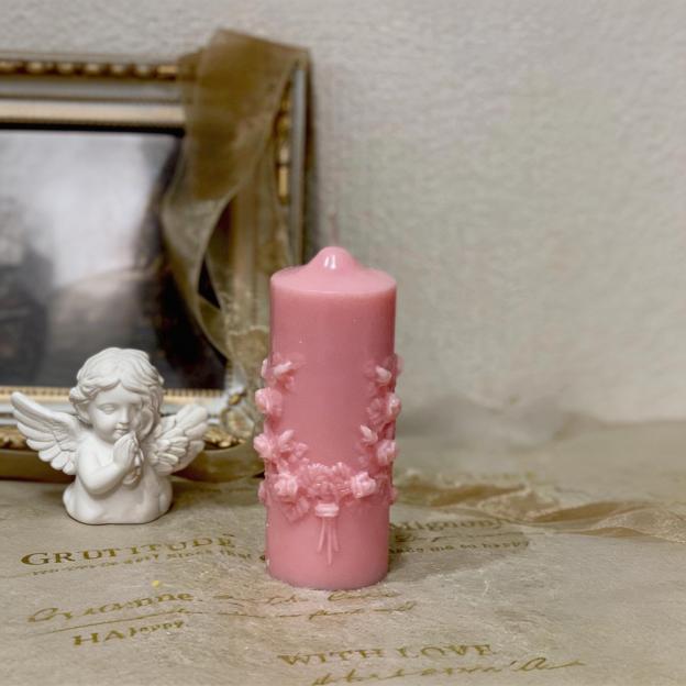 Lily Of The Valley Scented Pillar Candle - image 2