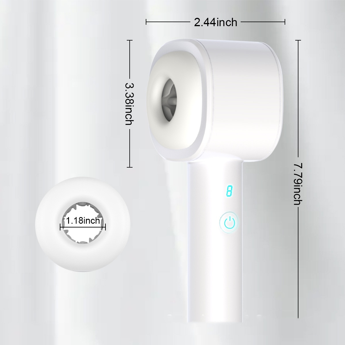 Telescopic 7 Vibration Mode Portable Masturbator Stroker -WeLovePlugs