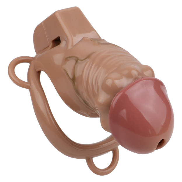 Realistic Phallic Chastity Cage - Breathable Resin Restraint-WeLovePlugs