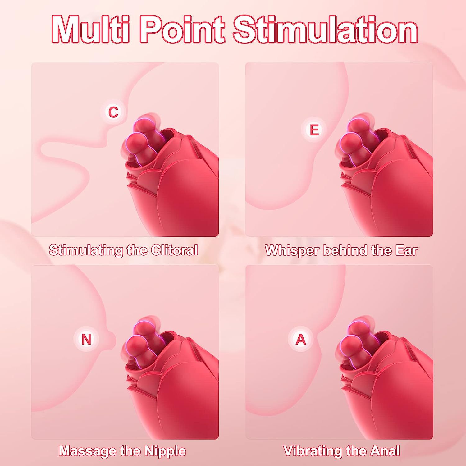 Double Tongue Lick Vibrator With 10 Frequency 