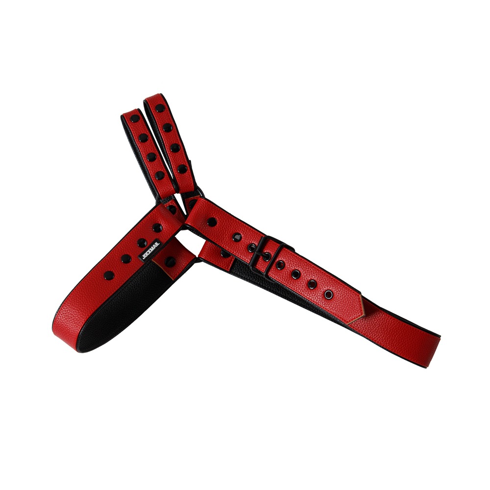 Adjustable Jockmail Men's Harness - Red - One Size - image 6