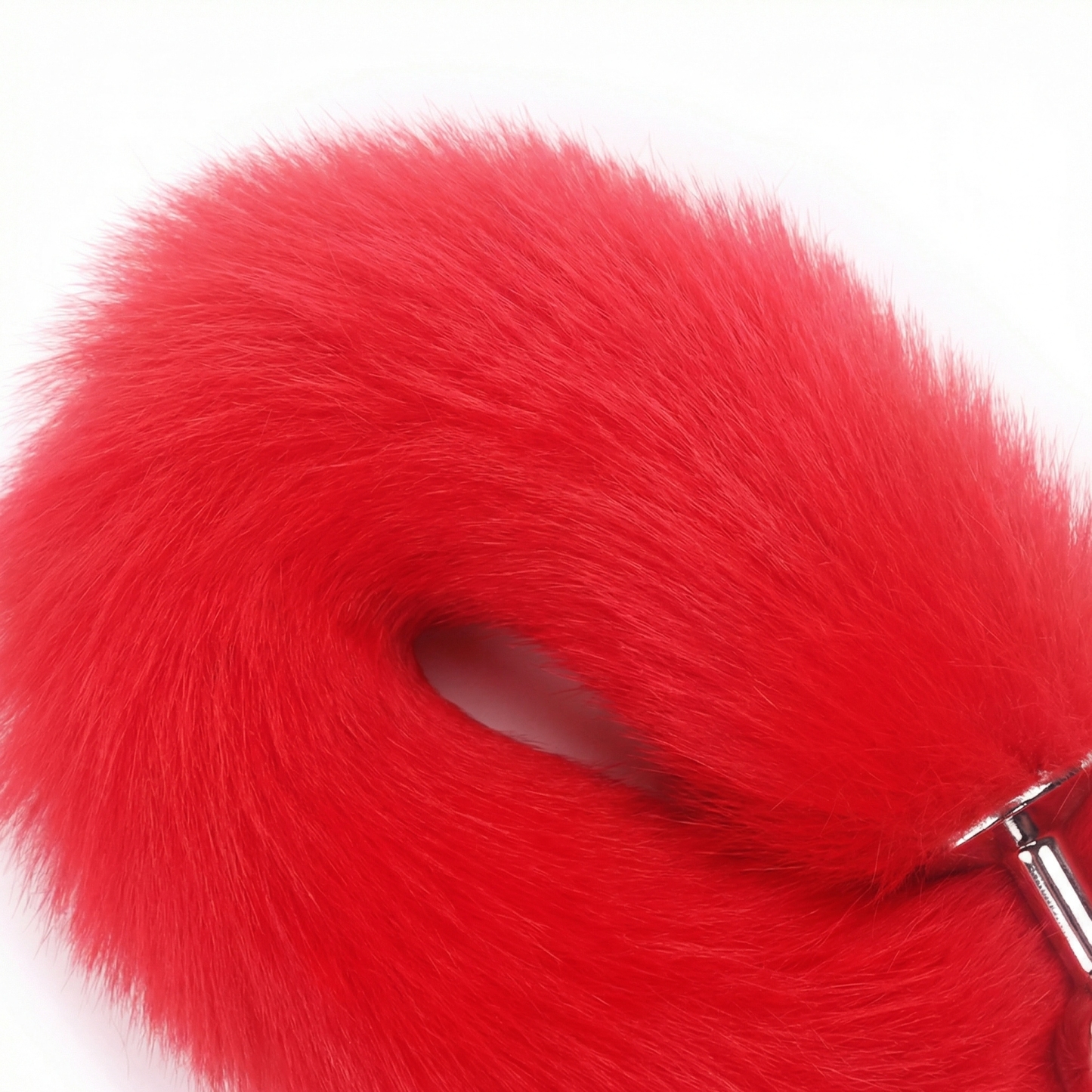 Red Fox Tail Butt Plug • 18.1 Inch Tail - image 5