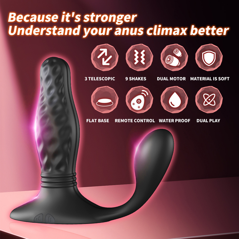 OrgasmoWave - Remote Control 3-in-1 Butt Plug Prostate Massager