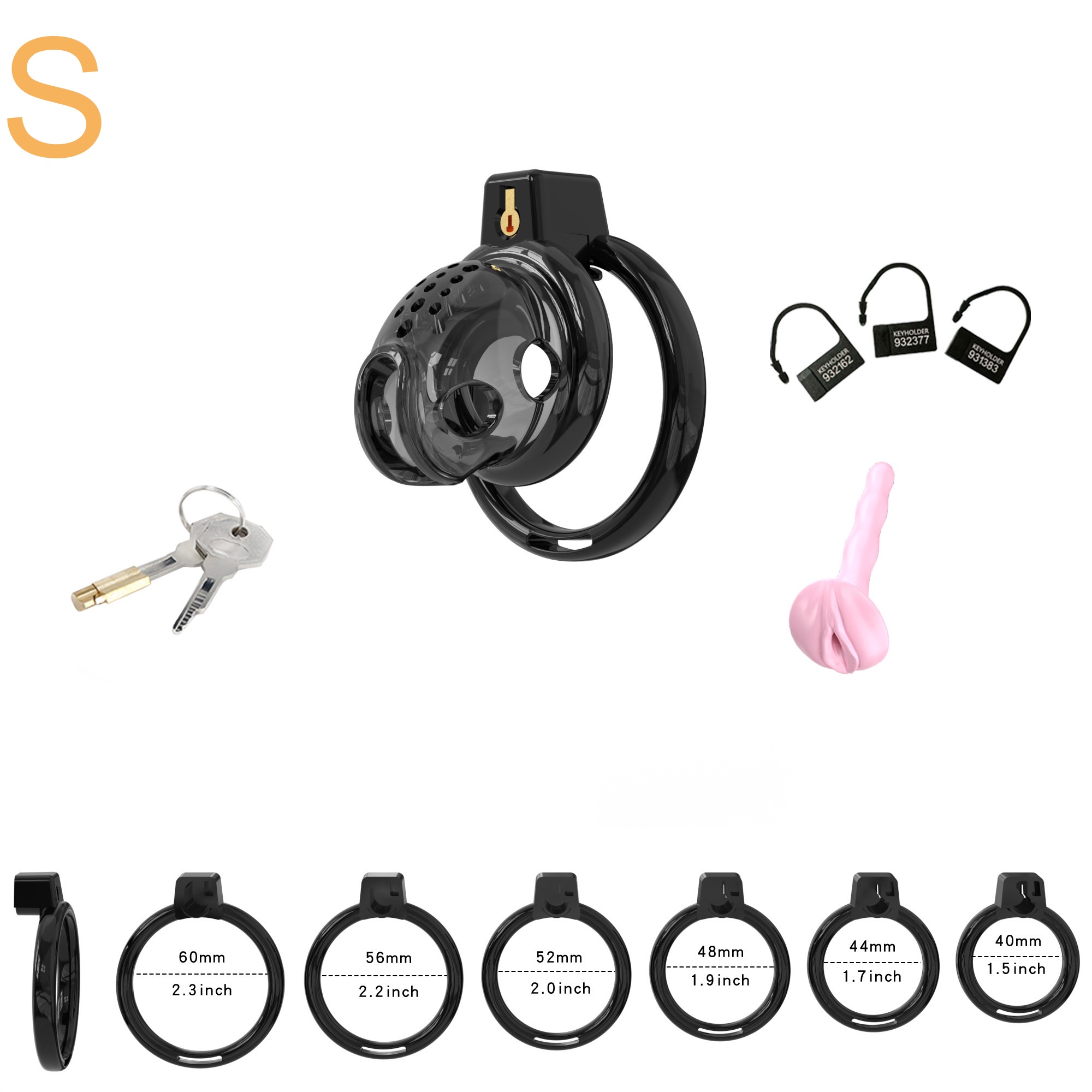 Elastic Male Chastity Cage-WeLovePlugs