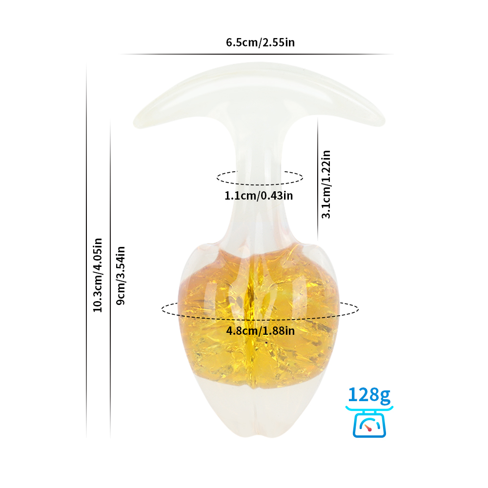 Crystal Vault Glass-Embedded Silicone Plug