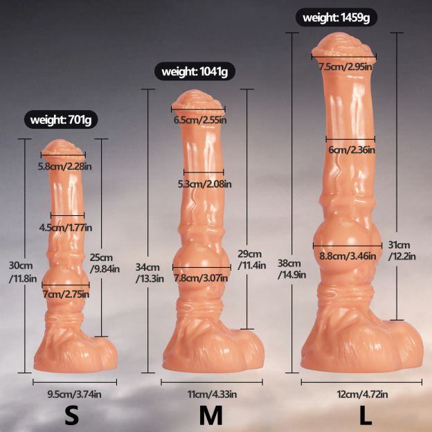 Flexsuction Anal Plug Monster Wolf Dog Dildo-WeLovePlugs