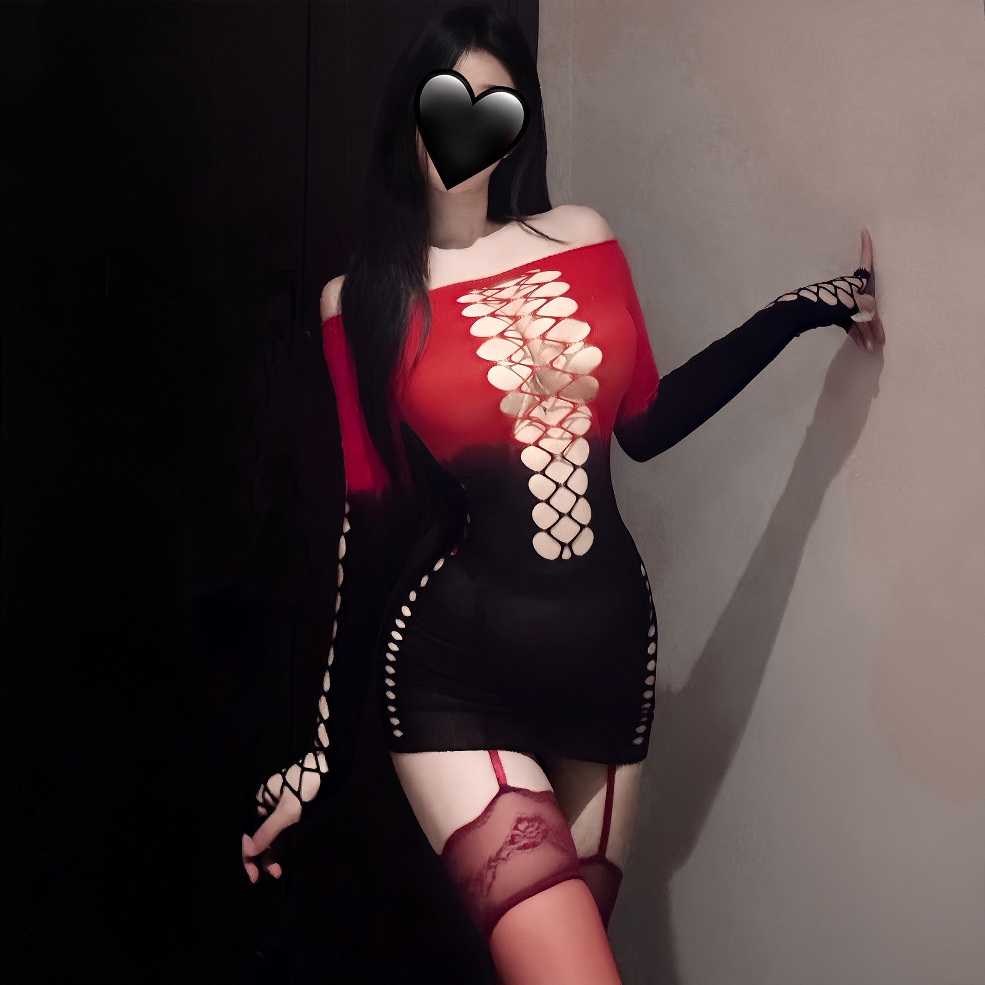 Gradient Mesh Mini Dress - image 5
