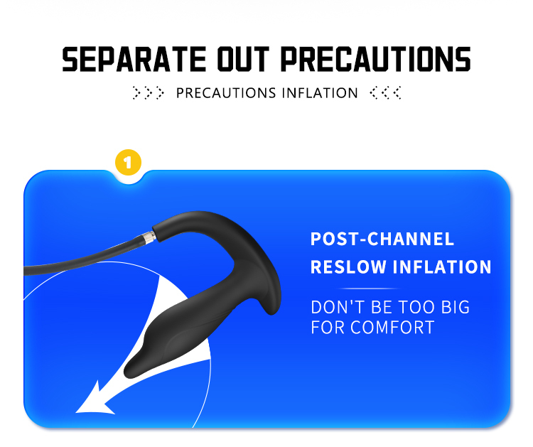 Inflatable & Detachable Enema Butt Plug