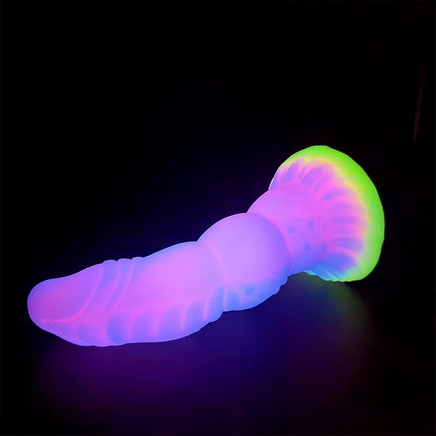 8.18'' Fantasy Monster Dildo with Multi-Texture Design & Glow-in-the-Dark Effect - image 3