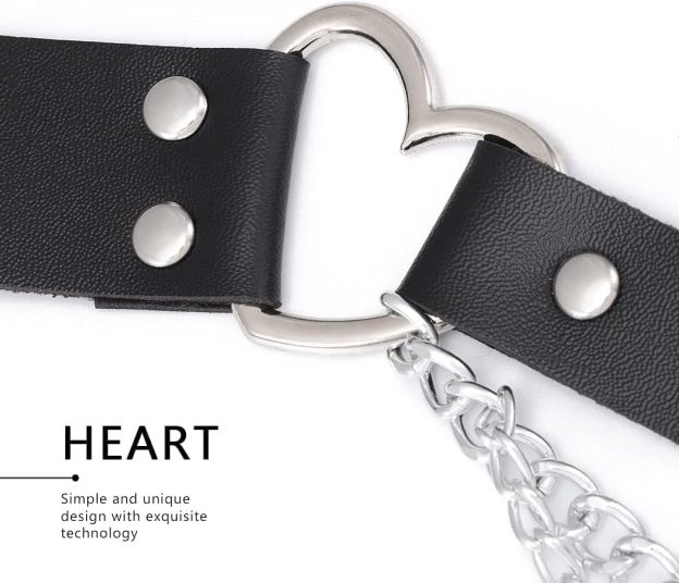 Heart-Shaped Belly Chain BDSM Harness