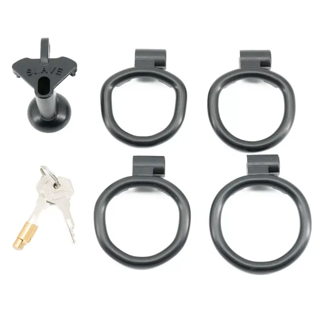 Lightweight Negative  Chastity Cage - Black - B - image 11