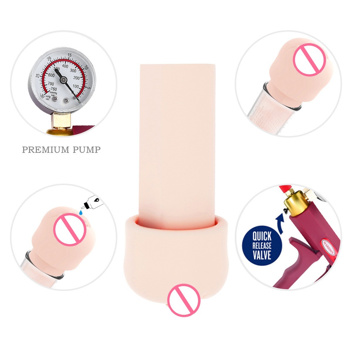Penis Pump Penis Enlarger Genuine Vagina Inverted Mold -WeLovePlugs