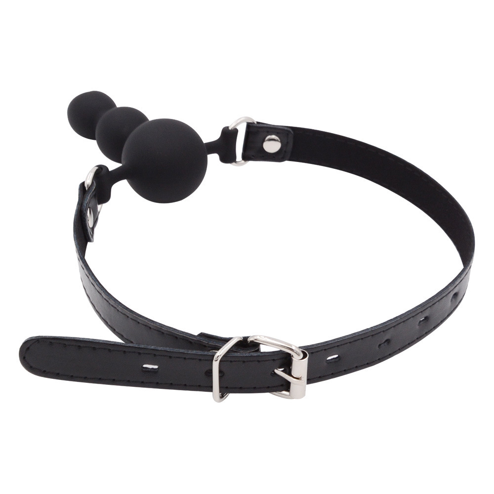Obsidian Silence Ball Dildo Mouth Gag