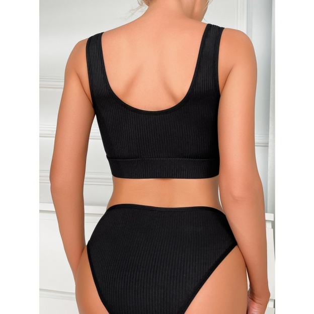 Sheer Lace Lingerie Set for Women – Deep V Teddy with G-String Panties-WeLovePlugs