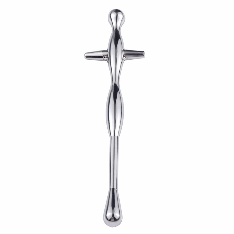 Cross Hilted Steel Urethral Sound -WeLovePlugs