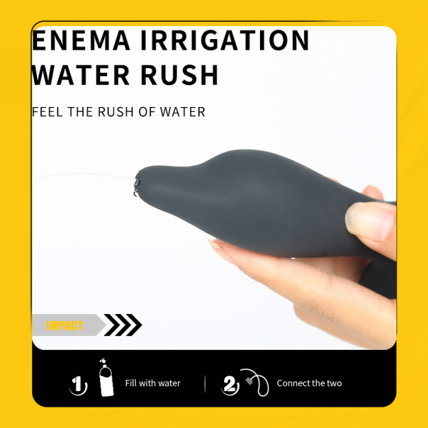 Inflatable & Detachable Enema Butt Plug