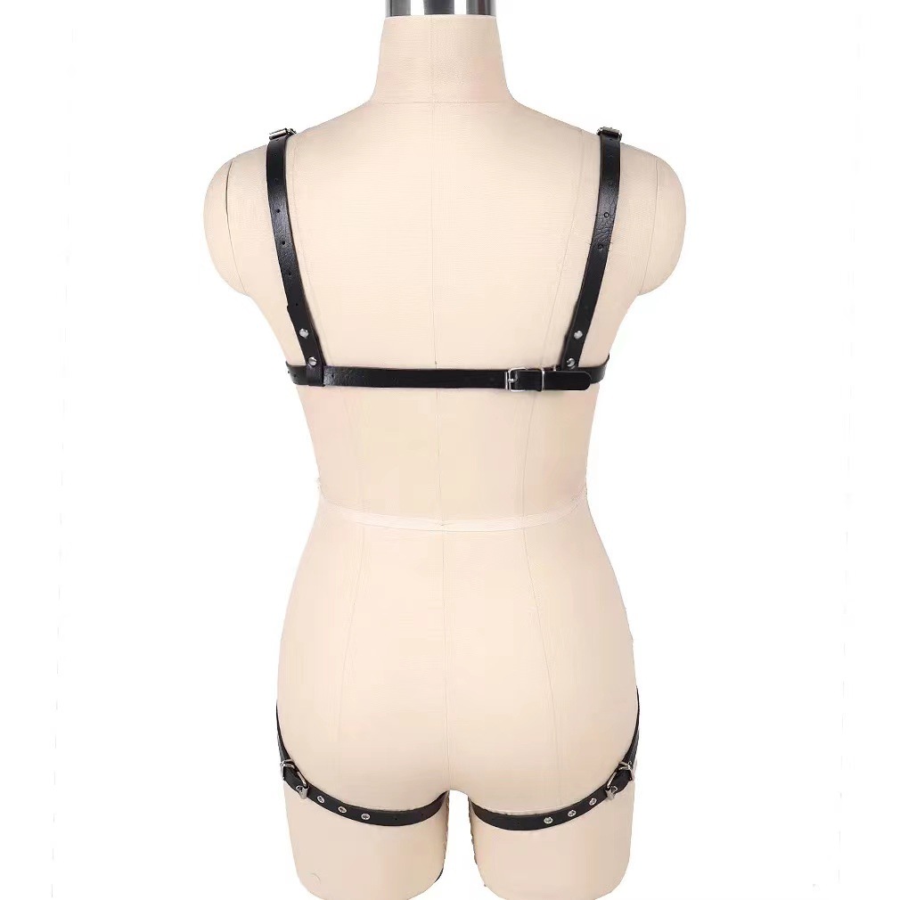 Punk Provocateur Adjustable Bondage Harness Lingerie