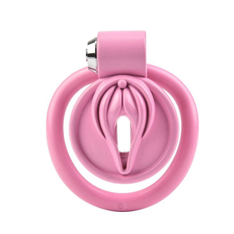 Sissy Play Chastity Cage with 4 Rings -WeLovePlugs