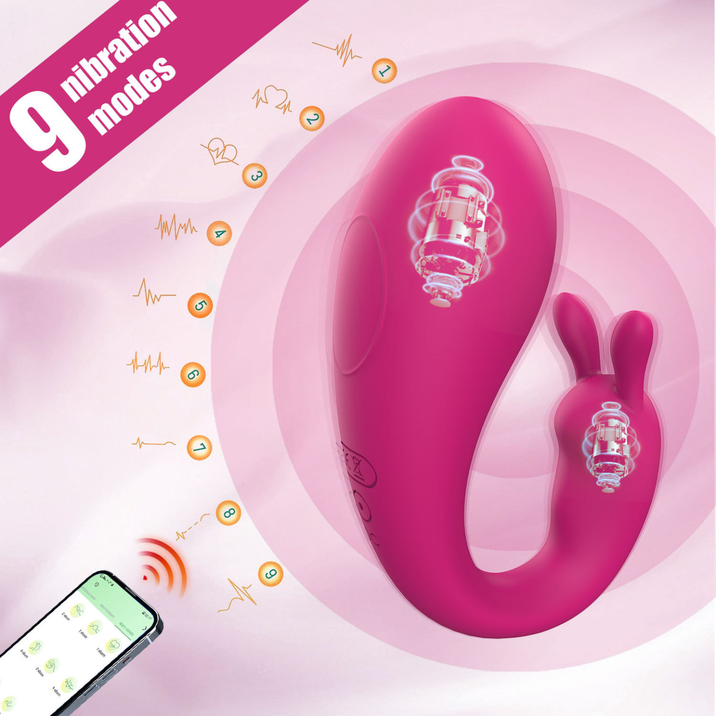 3.93'' Triple Stimulation 2-in-1 Vibrator - image 2