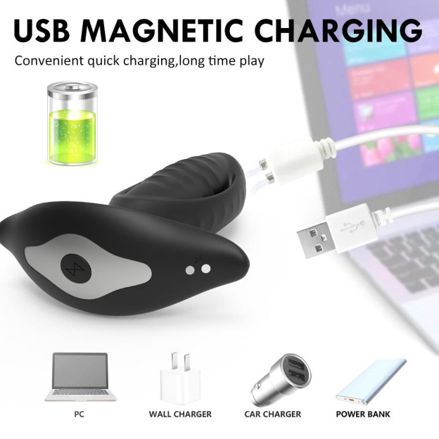 Remote Control Thrusting Anal Vibrator Plug-WeLovePlugs