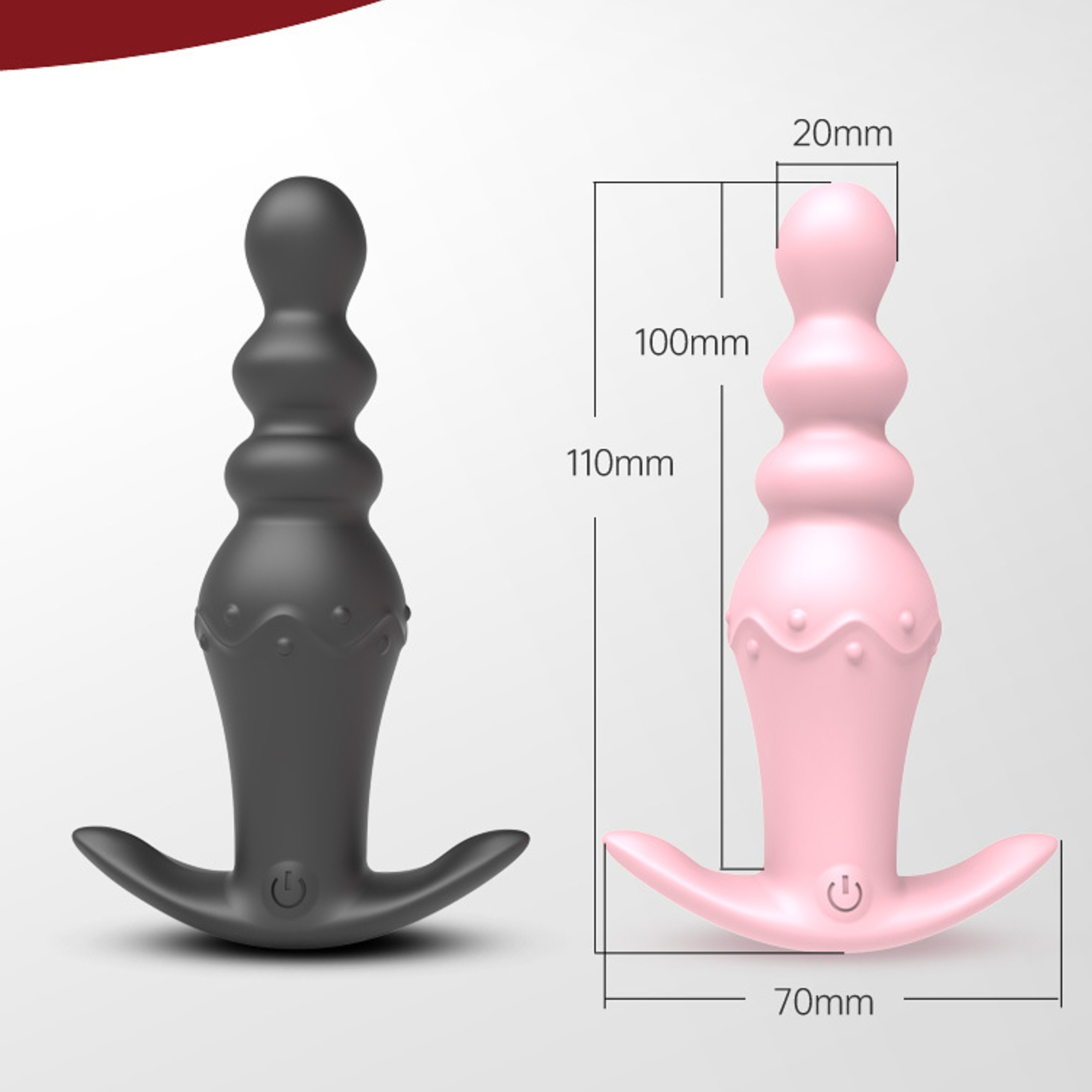 Silicone Vibrating Beaded Butt Plug – WeLovePlugs