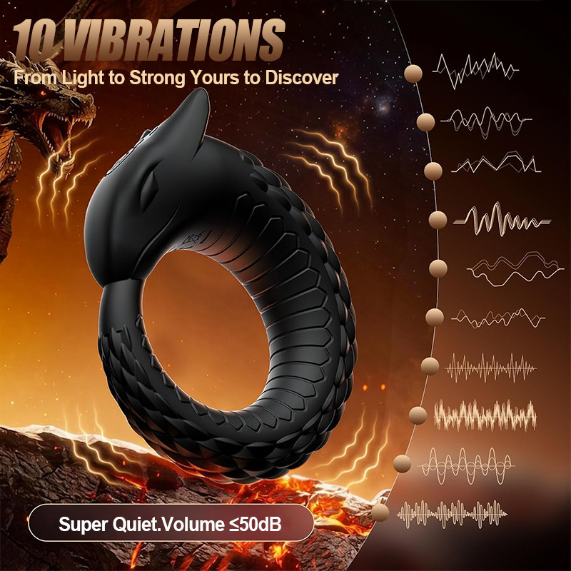 Vibrating Dragon Scale Cock Ring - image 6