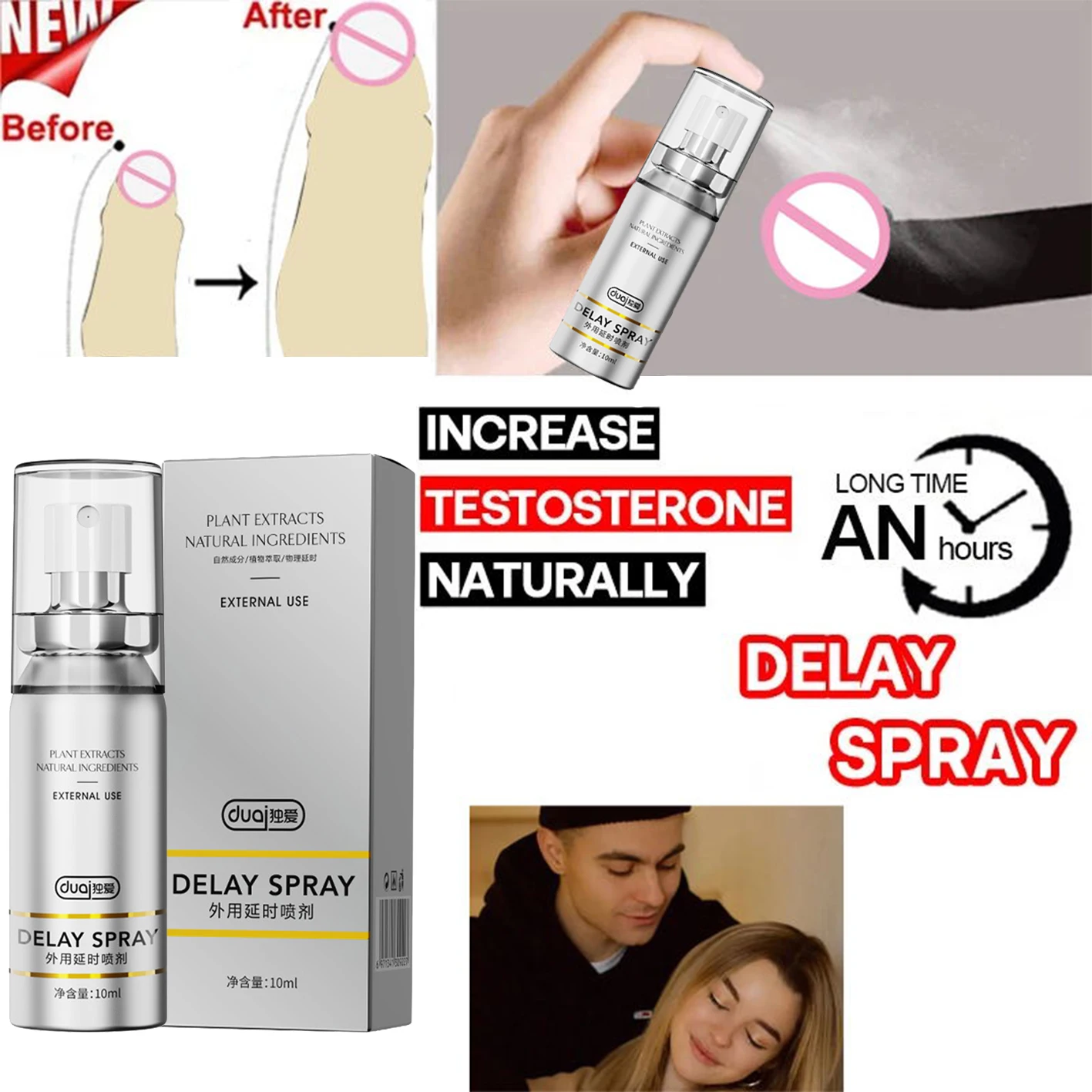 Lasting 60 Minutes Sex Long Time Delay Spray -WeLovePlugs