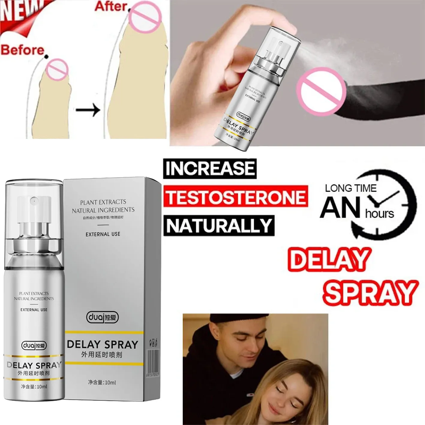 Lasting 60 Minutes Sex Long Time Delay Spray -WeLovePlugs