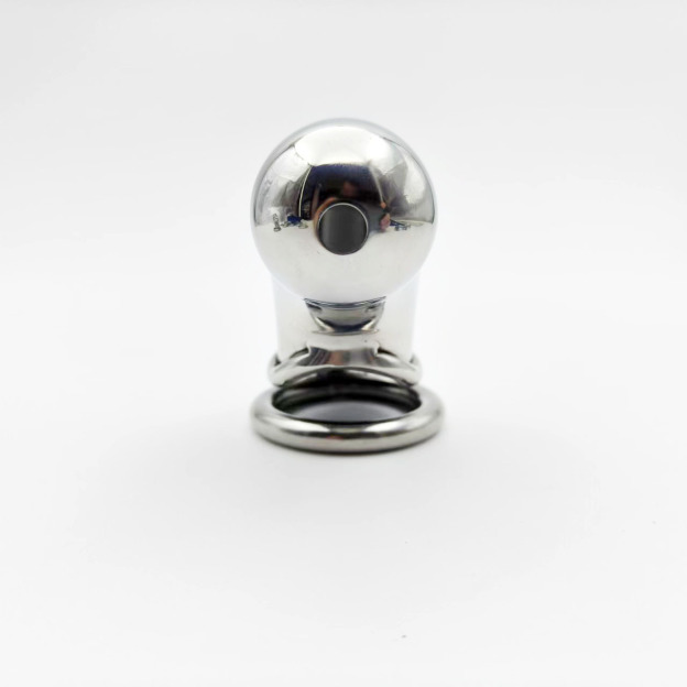 Stainless Steel Long Cylindrical Chastity Cage-WeLovePlugs