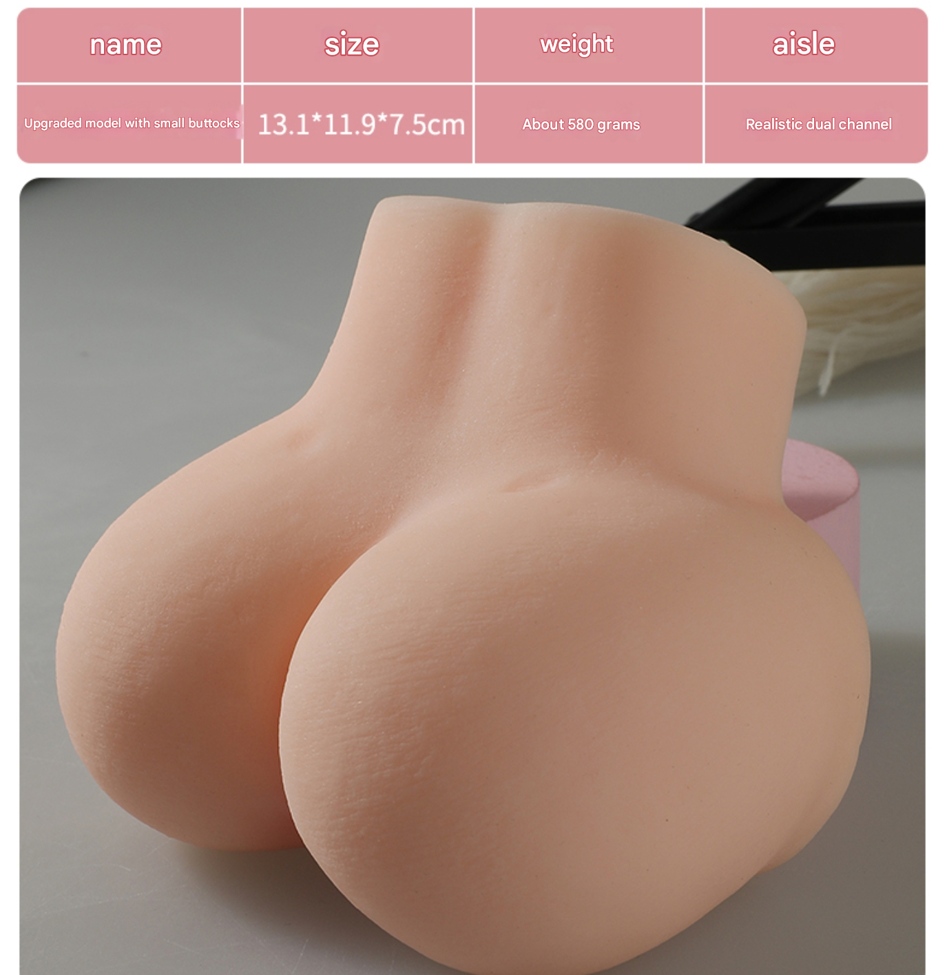 Portabler realistischer TPE Taschen-Pussy & Arsch Masturbator – WeLovePlugs