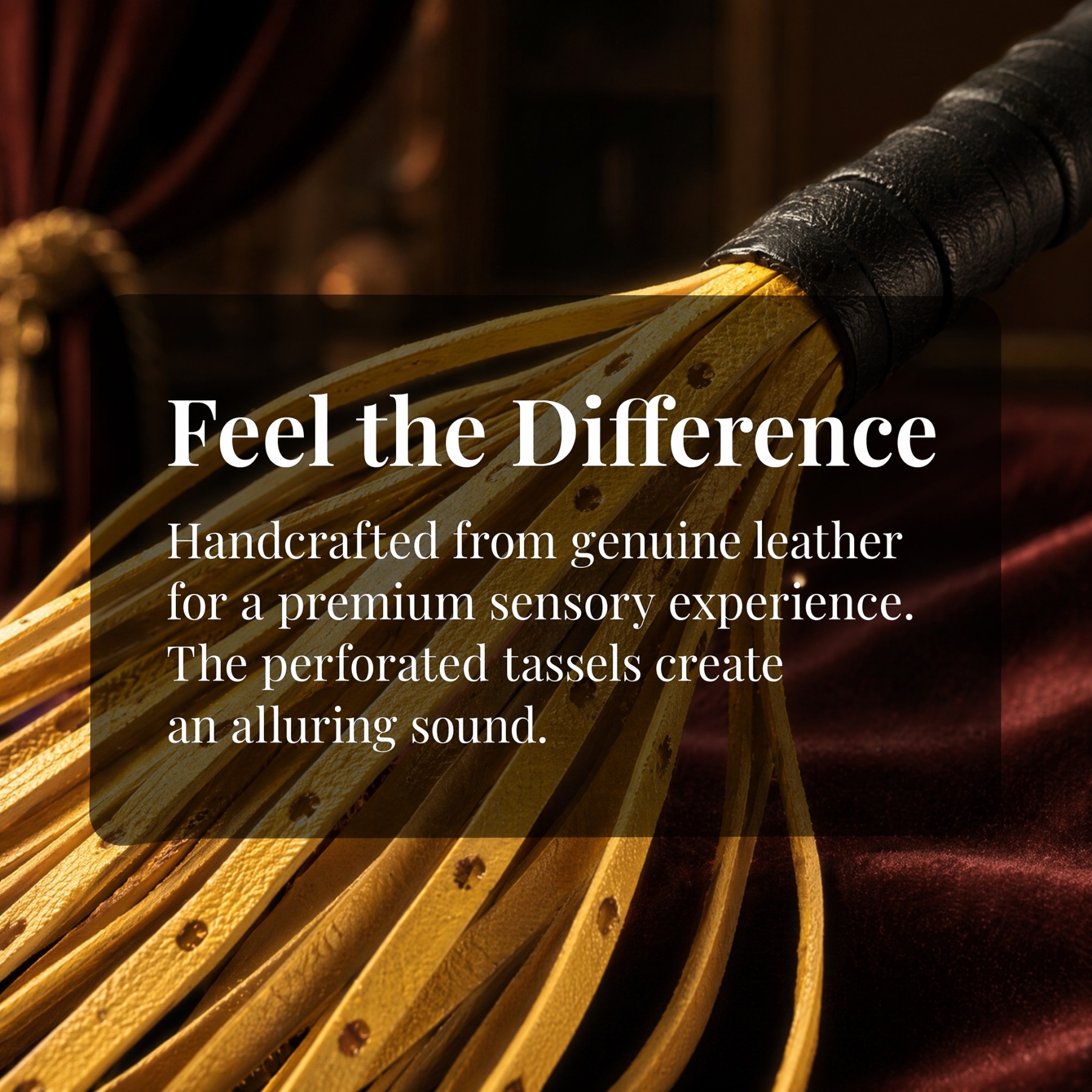 Yellow Pu Leather Tassels Flogger Horse Riding Whip - image 8
