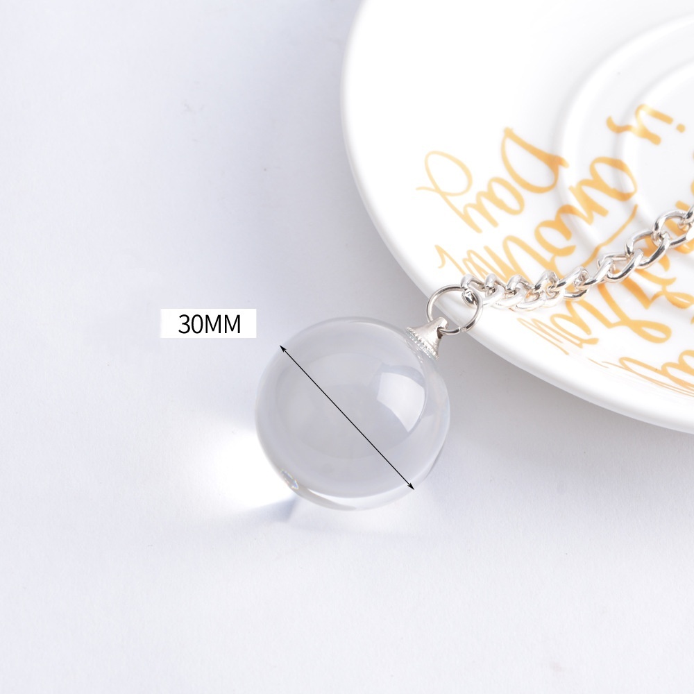 Glass Pearl Transparent Round Stopper Crystal Bead Ball Butt Plug