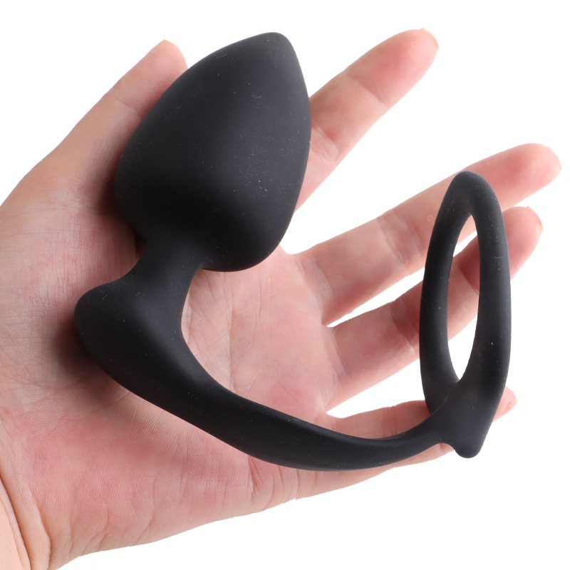 Pleasure Synergy Cock Ring with Butt Plug  WeLovePlugs