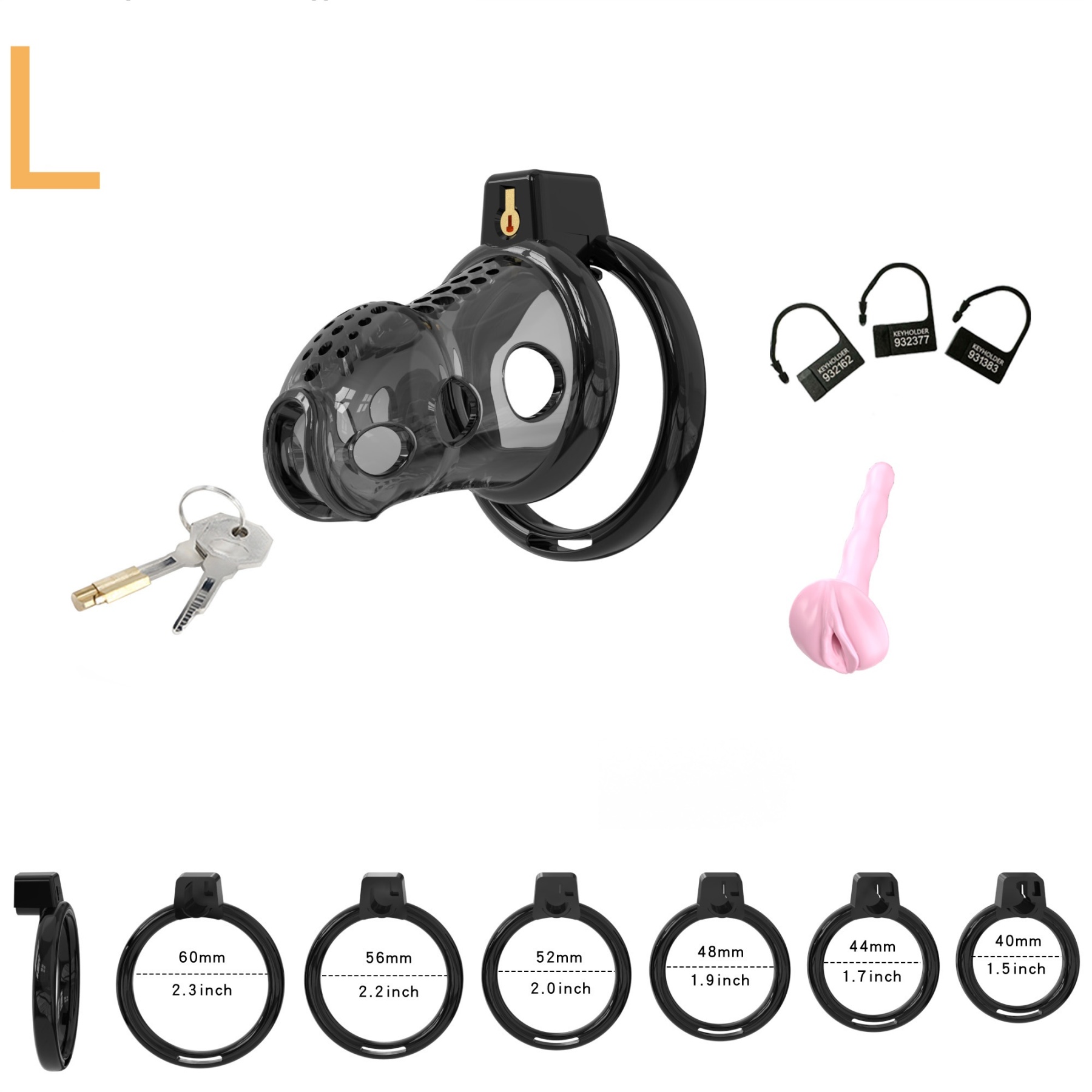 Elastic Male Chastity Cage-WeLovePlugs