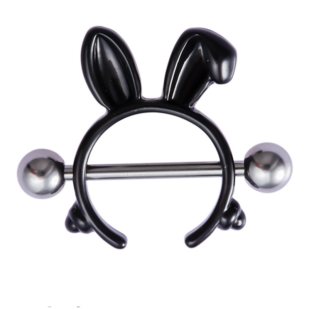 Playboy Rabbit Nipple Piercing Ring Piercing Jewelry -WeLovePlugs