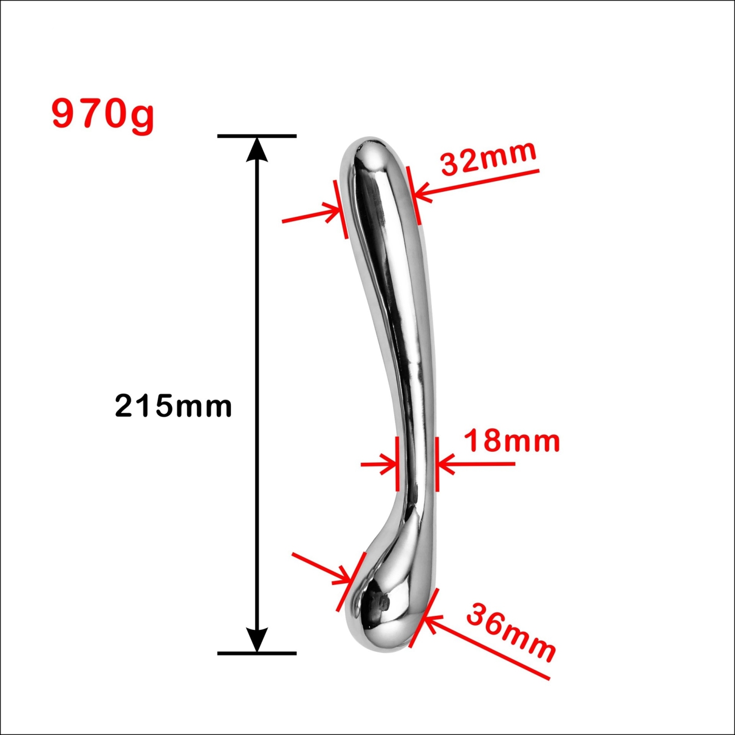 Stainless Steel Double-Ended Dildo â Unisex Anal Plug & Vaginal Pleasure Wand
