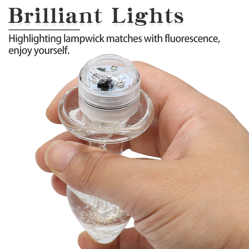 Remote Control Led Crystal Anal Butt Plug