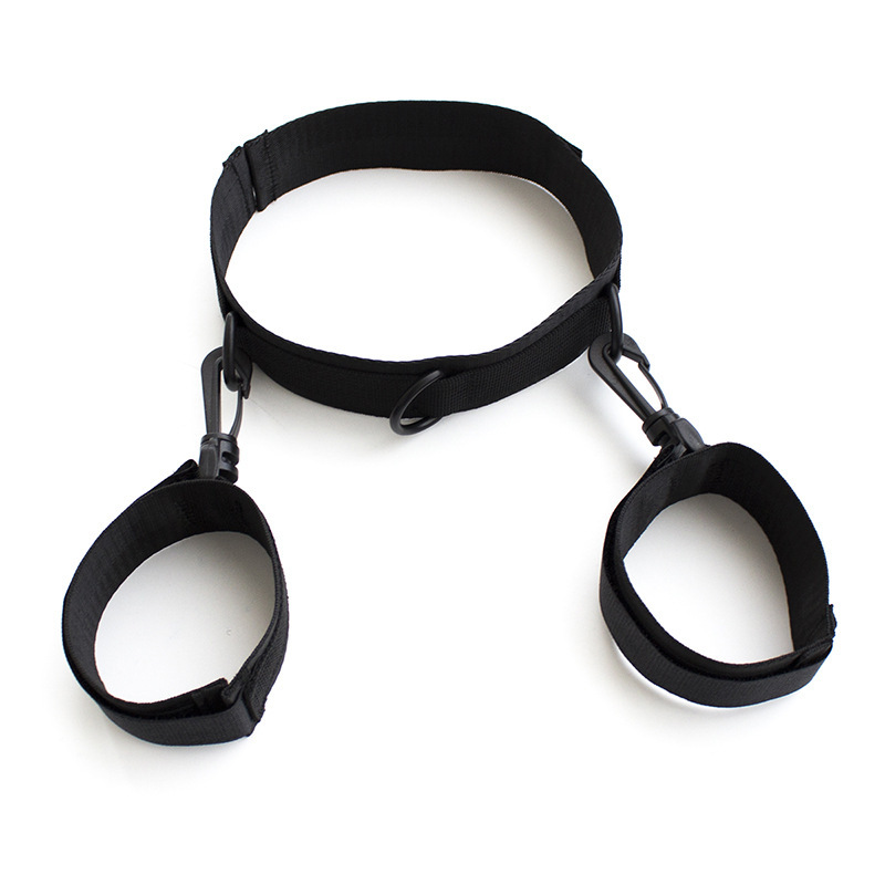 Vegan-friendly Collar And Cuff Set - Black - image 1