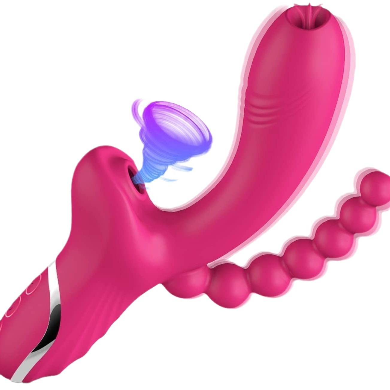 G Spot Pearl Dual Beaded Rabbit Vibrator Wand-WeLovePlugs