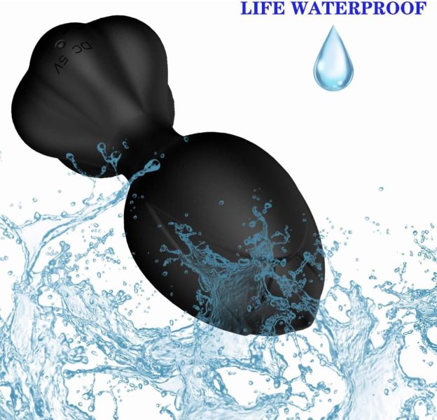 Rose Silicone Butt Plug App Control Vibrator 