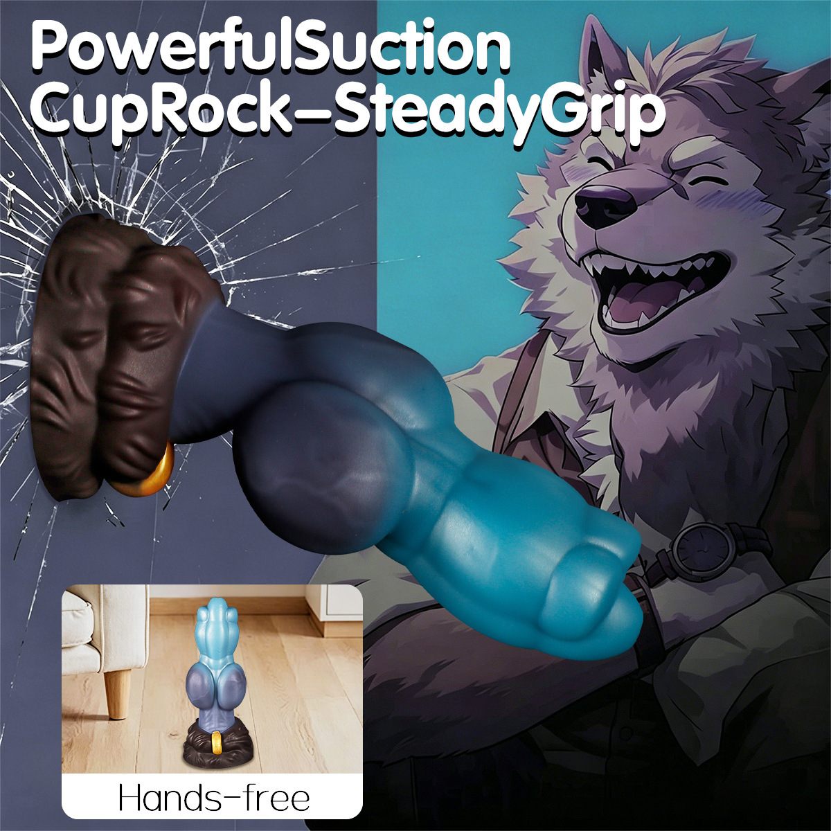 Mythic Werewolf King Silicone Fantasy Dildo - image 3