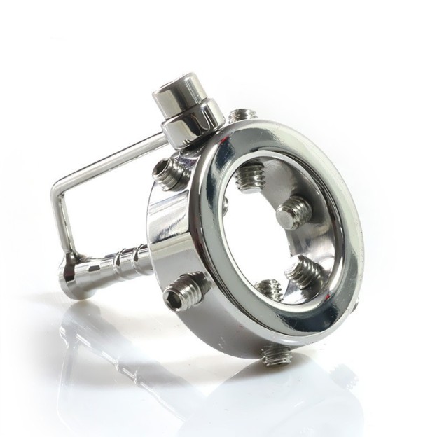 Kali's Teeth Spike Glans Penis Ring Dialator with Urethral Penis Plug  -WeLovePlugs