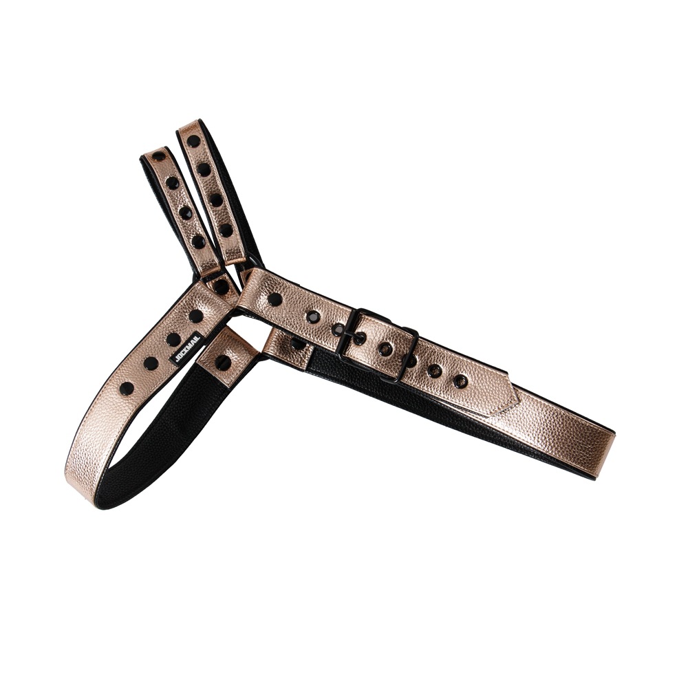 Adjustable Jockmail Men's Harness - Golden - One Size - image 7