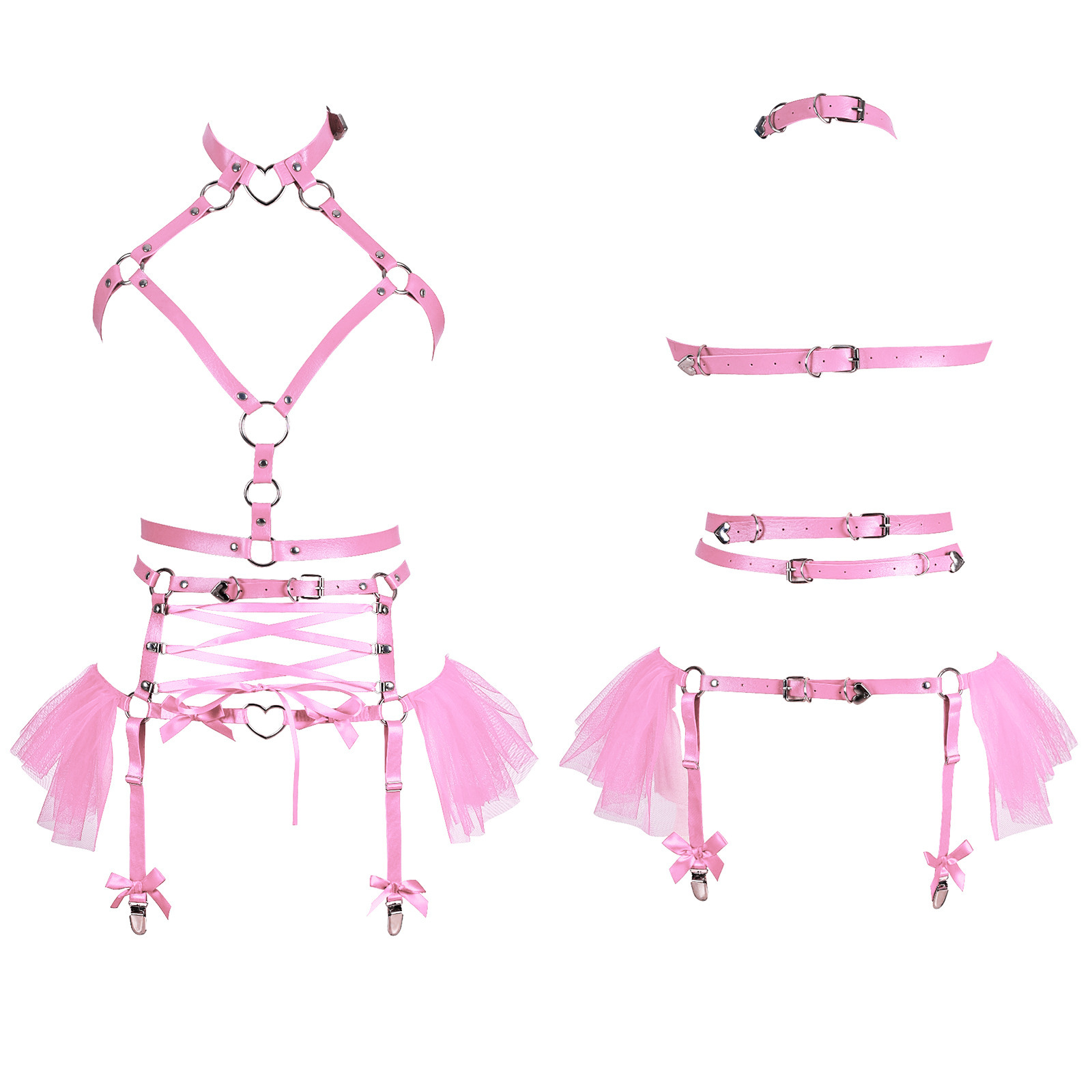 Halloween Rebel Corset Harness Lingerie-WeLovePlugs