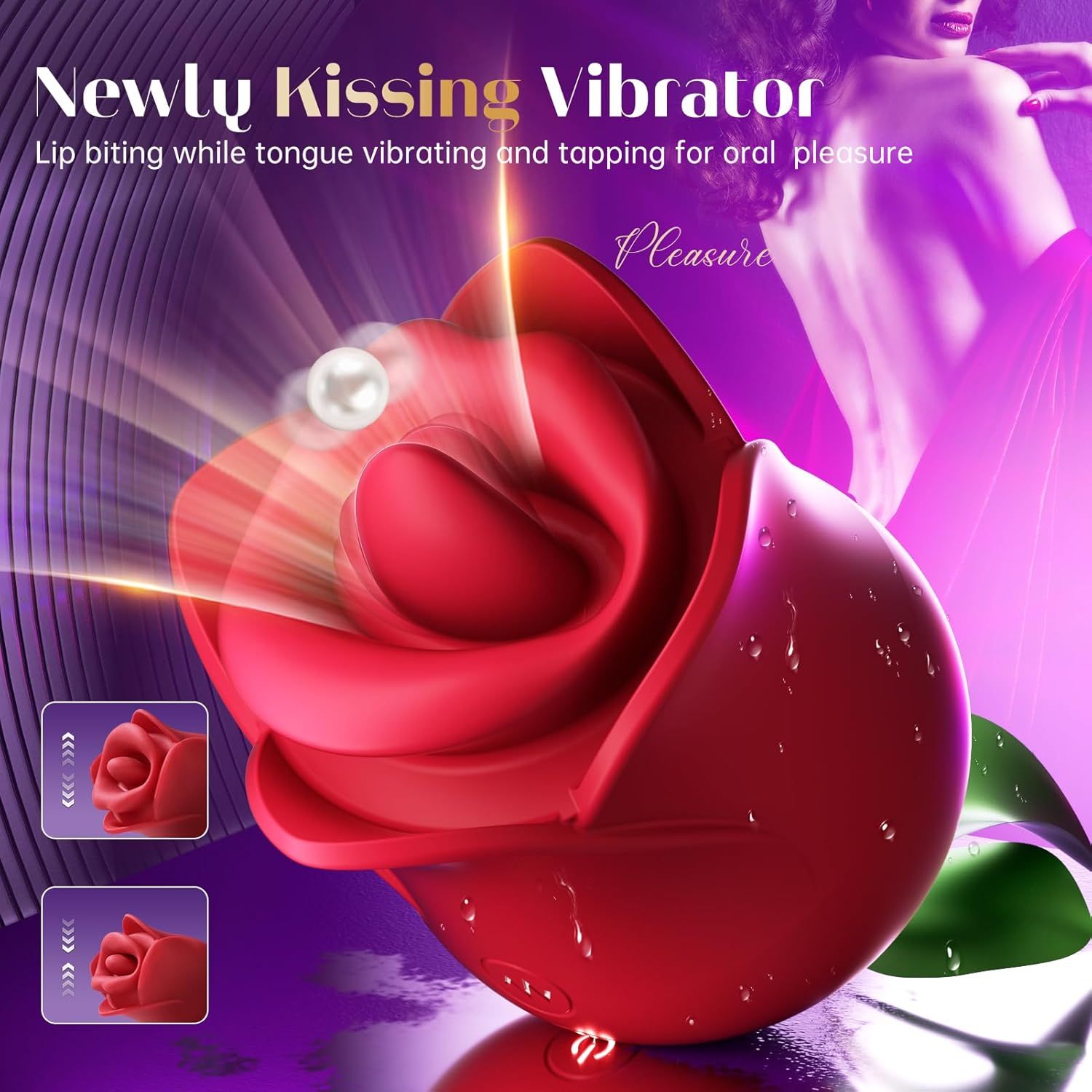 KissBloom 3-in-1 Rose Stimulator - image 1