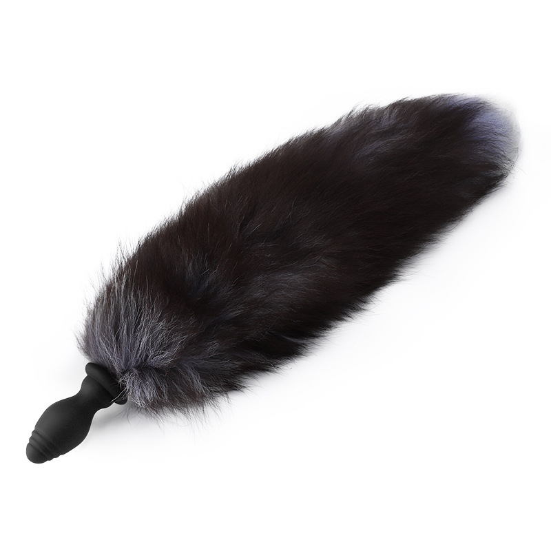 Detachable Fox Tail Vibrating Anal Plug with Remote -WeLovePlugs
